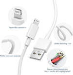 کابل پکدار 2متری IPHONE 5 (Lightning)