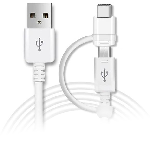 vdCPiYRlv_hPIJ6V کابل شارژ USB-A به Type-C + Micro-USB | حدود 1 متر - تصویر 1